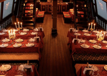 Boat Restaurant in Venice